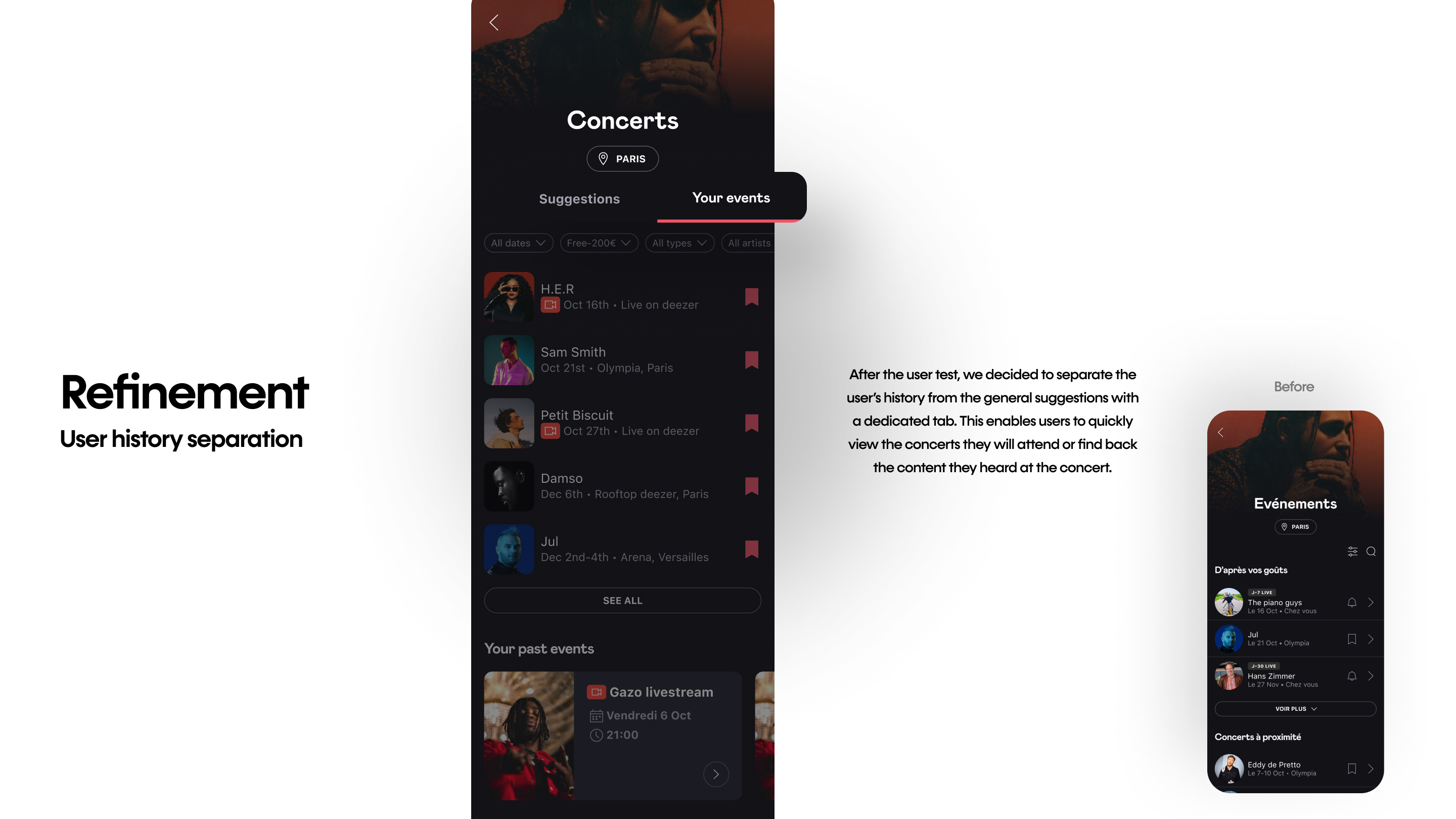Refinement — refined concert hub layout