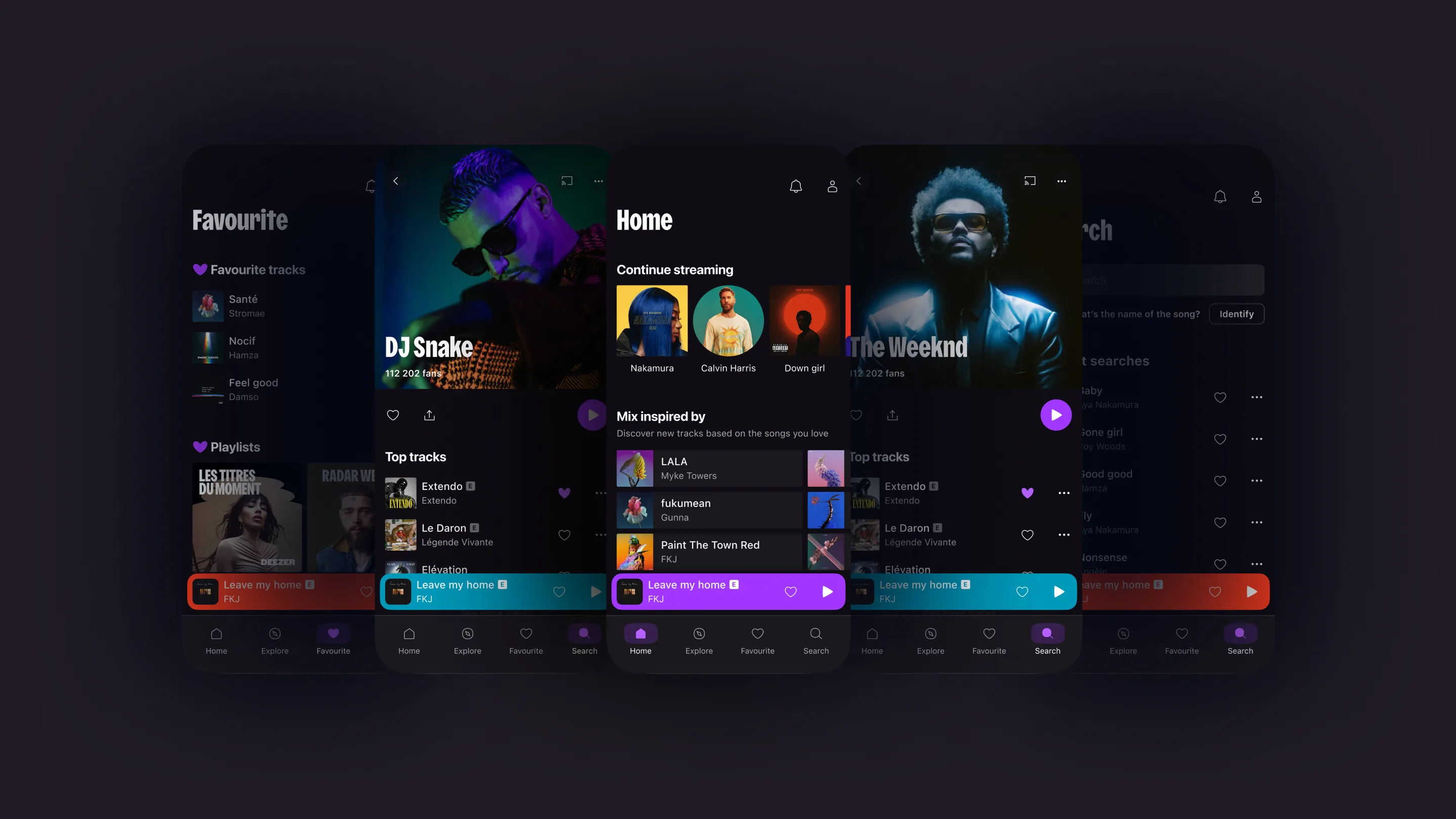 Deezer Revamp detail