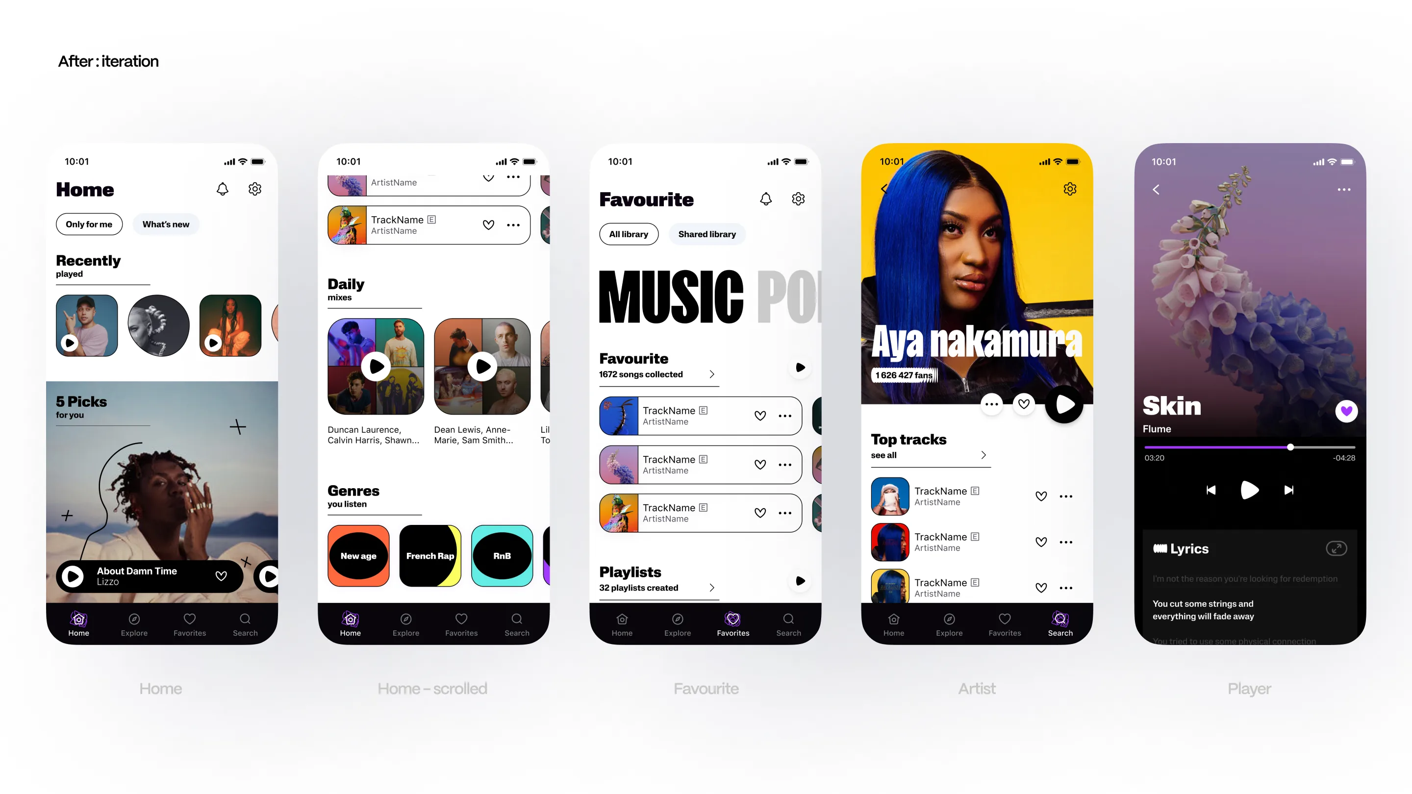 Deezer Revamp showcase