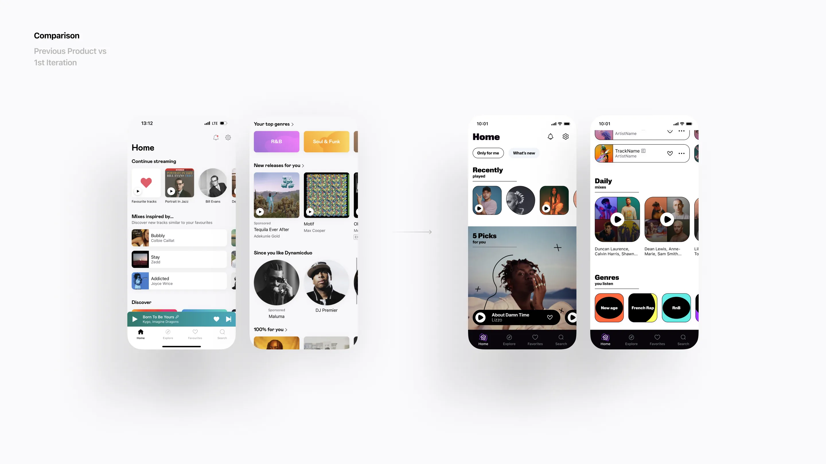 Deezer Revamp showcase