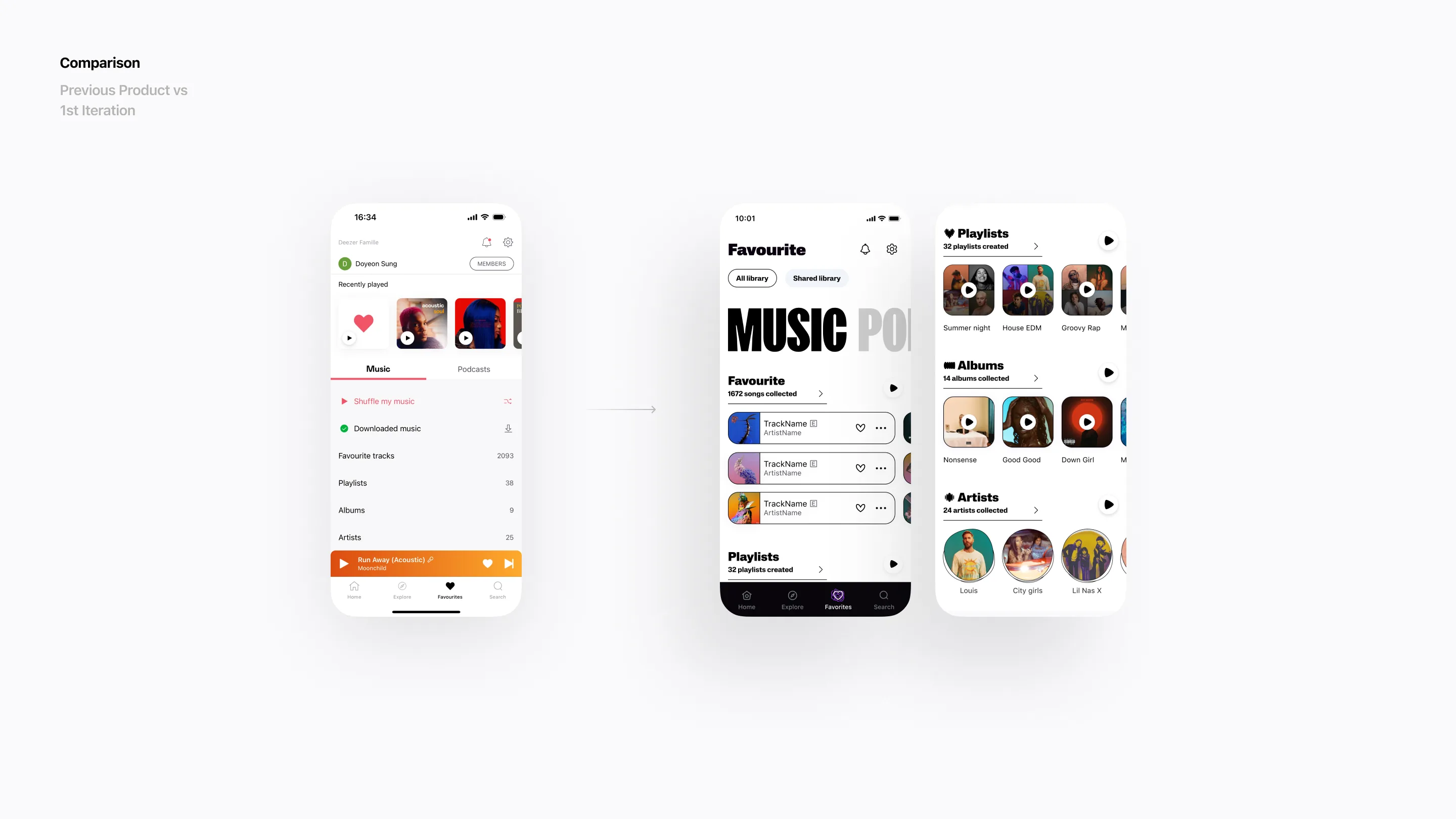 Deezer Revamp showcase