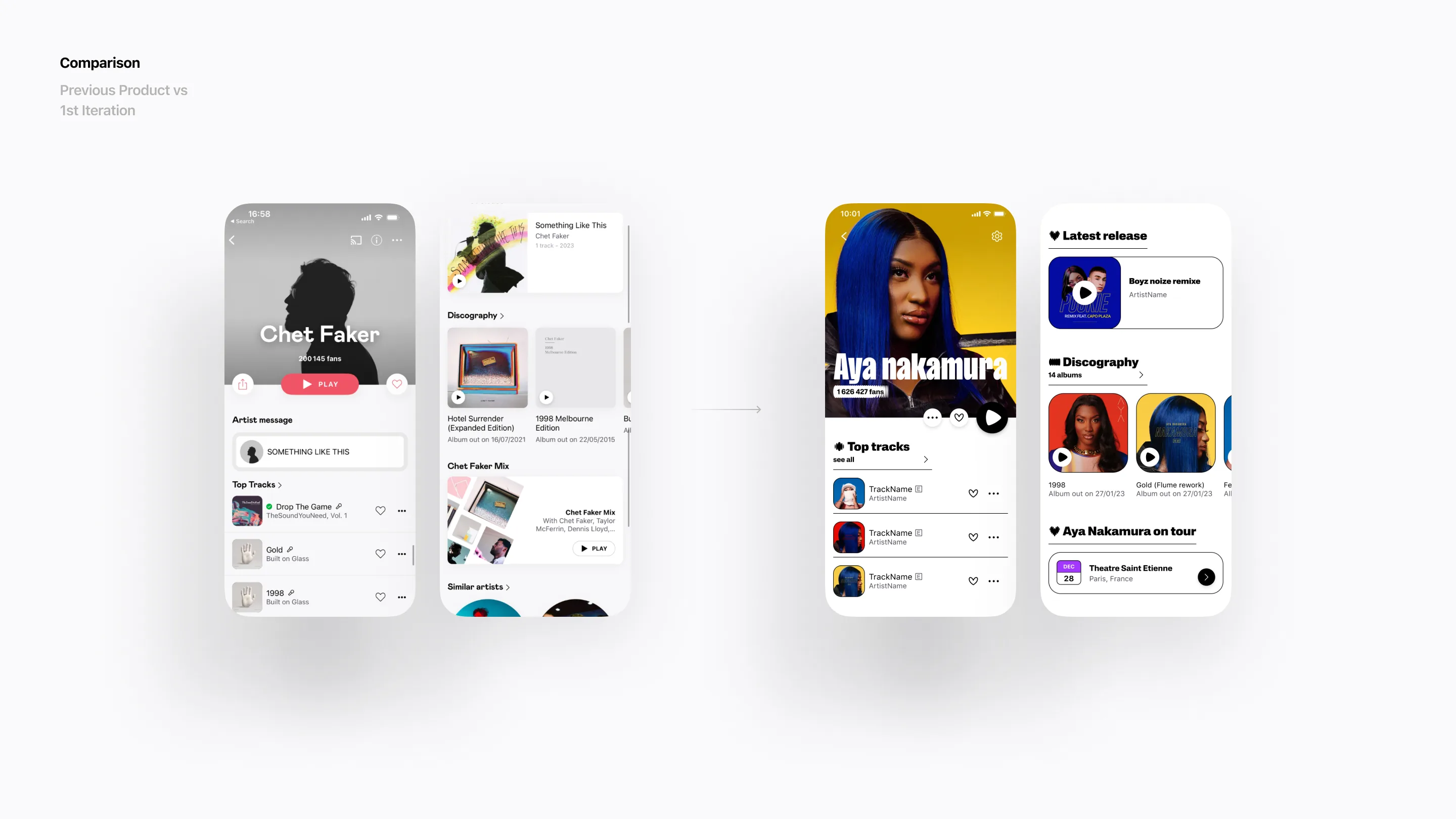 Deezer Revamp showcase