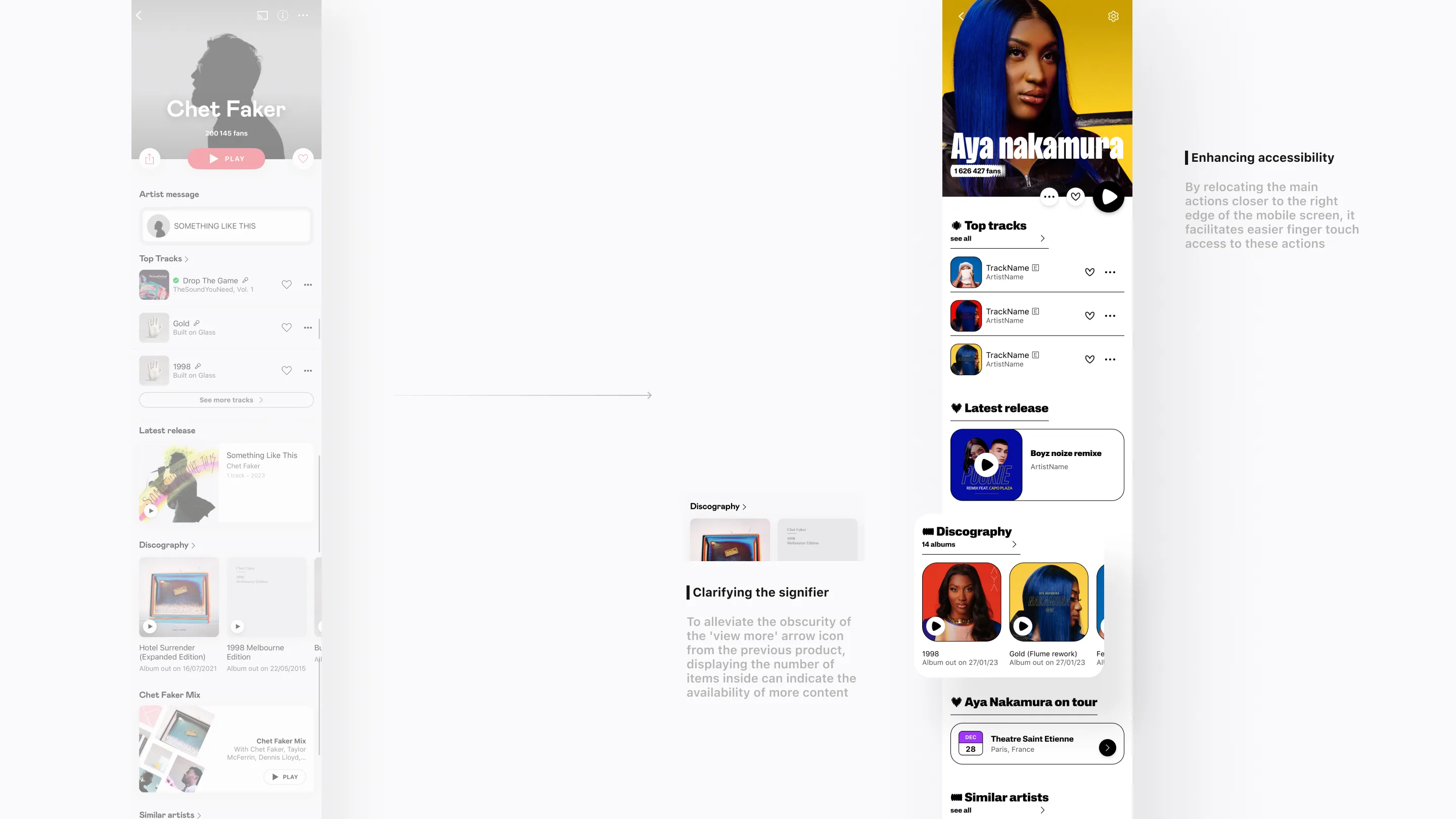Deezer Revamp showcase