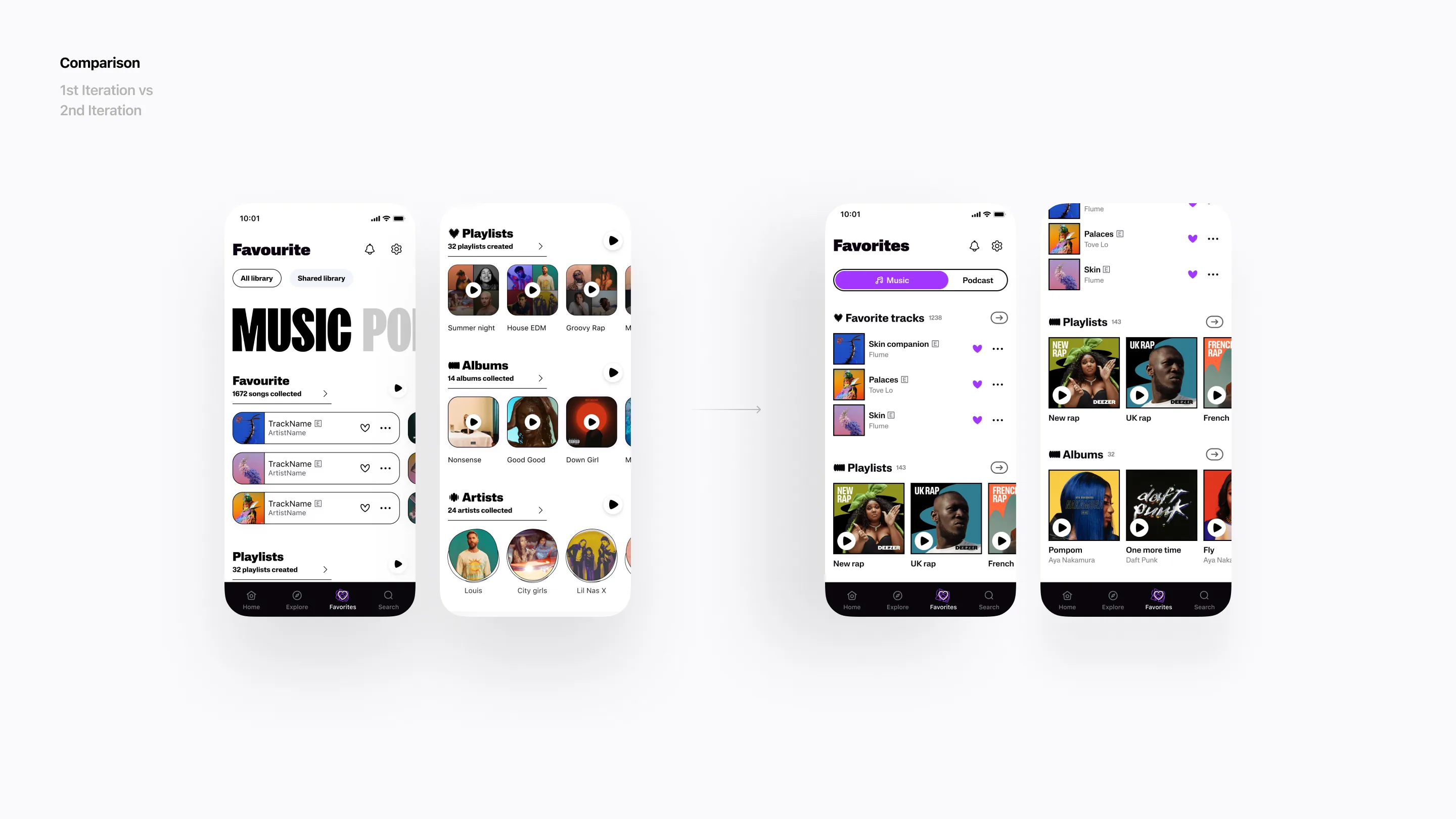 Deezer Revamp showcase