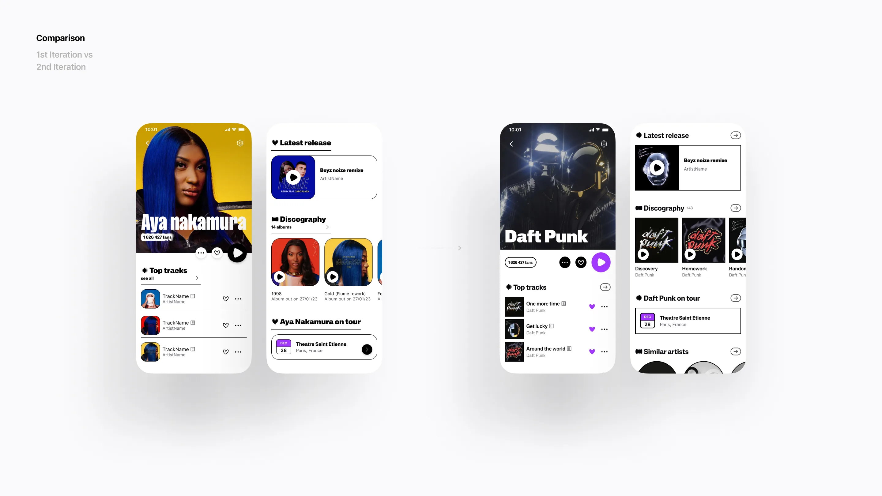 Deezer Revamp showcase
