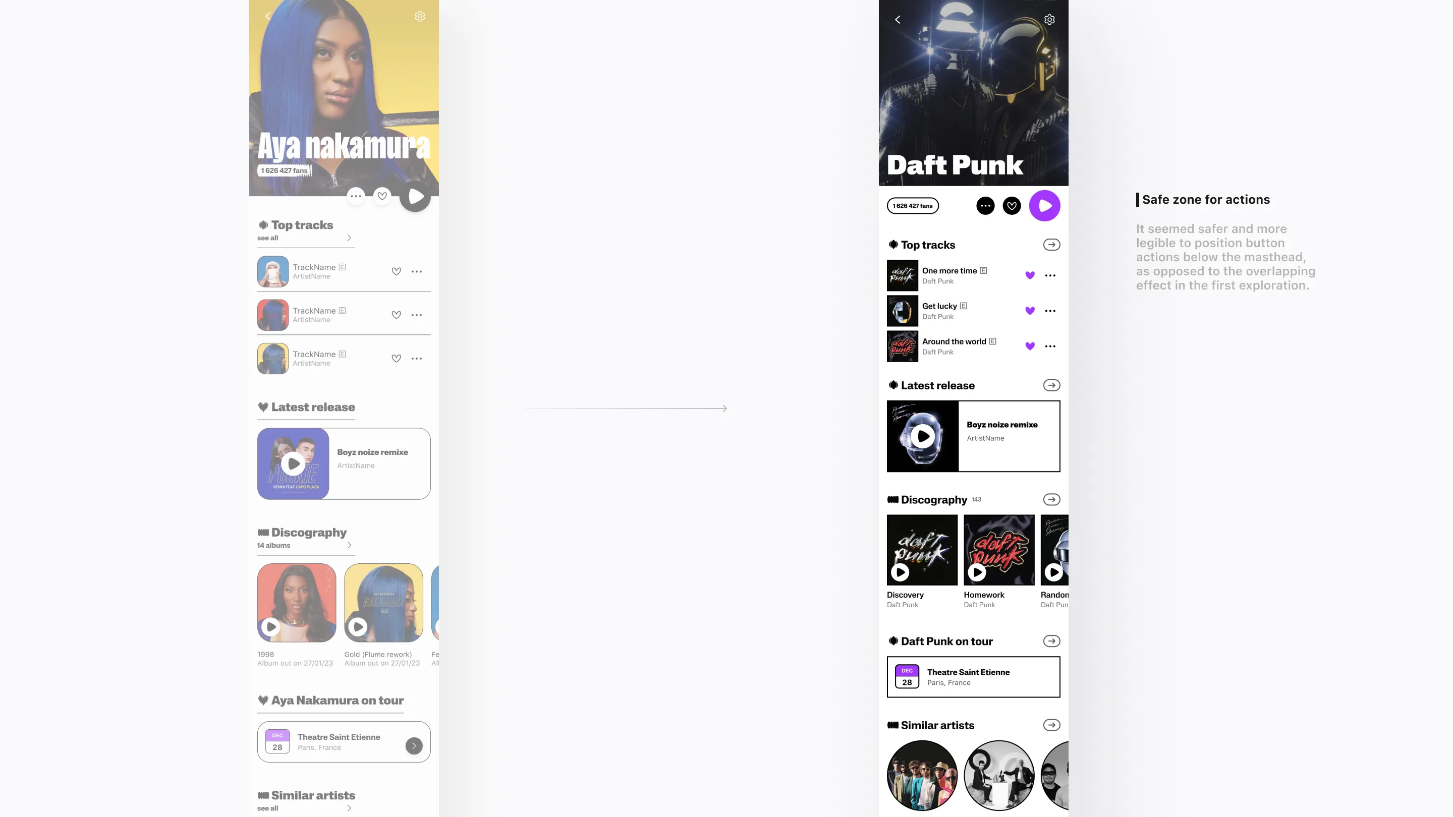 Deezer Revamp showcase