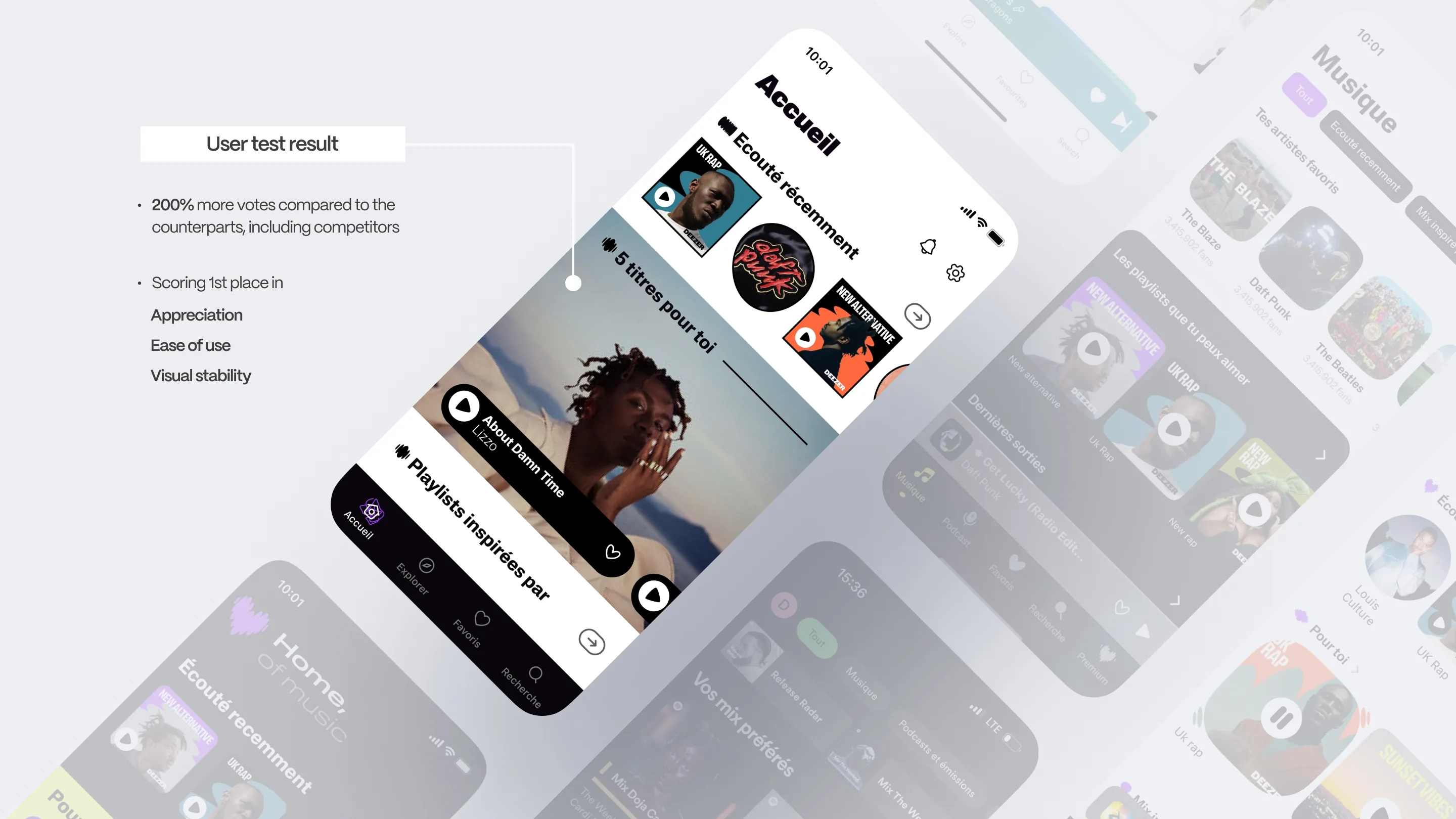 Deezer Revamp showcase