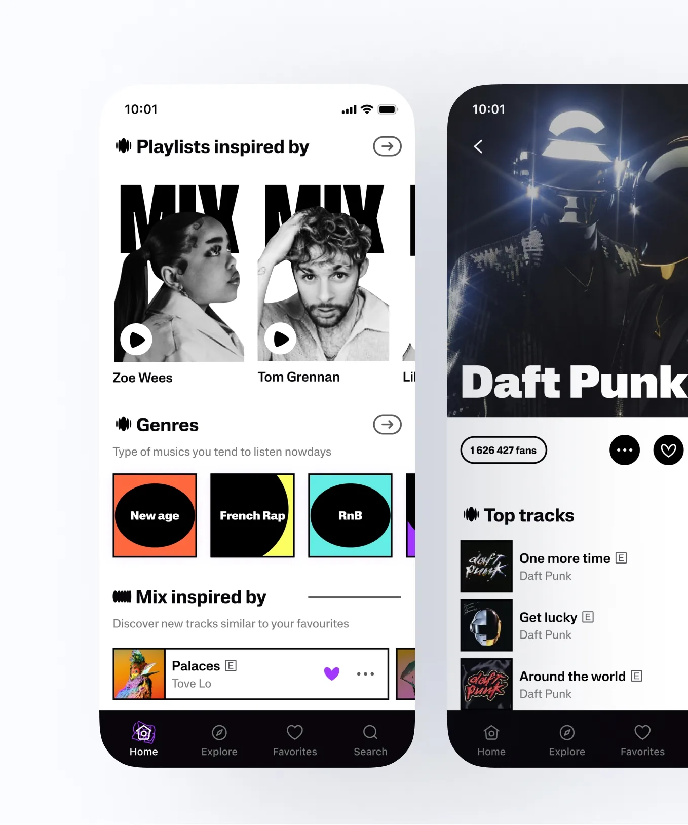 Deezer Revamp showcase