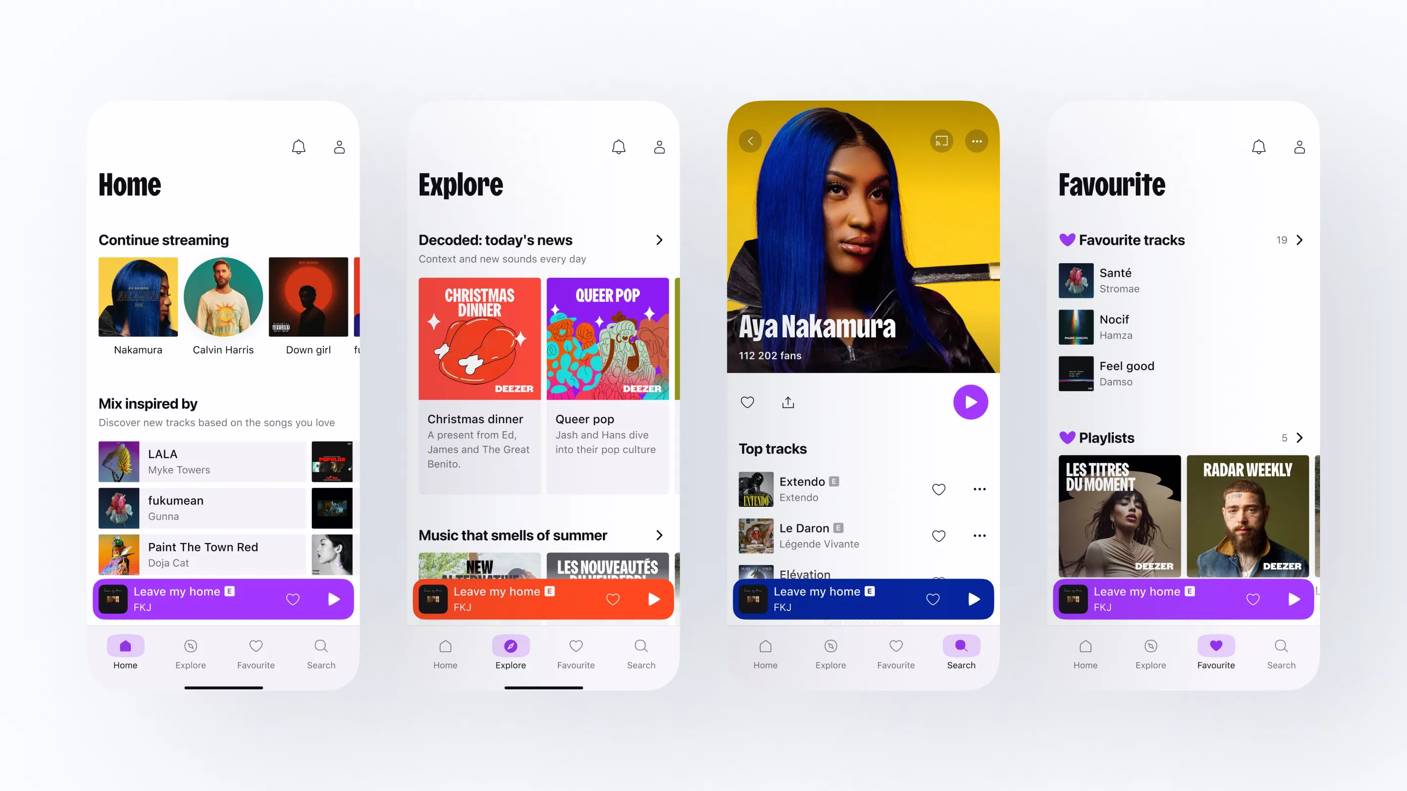 Deezer Revamp showcase