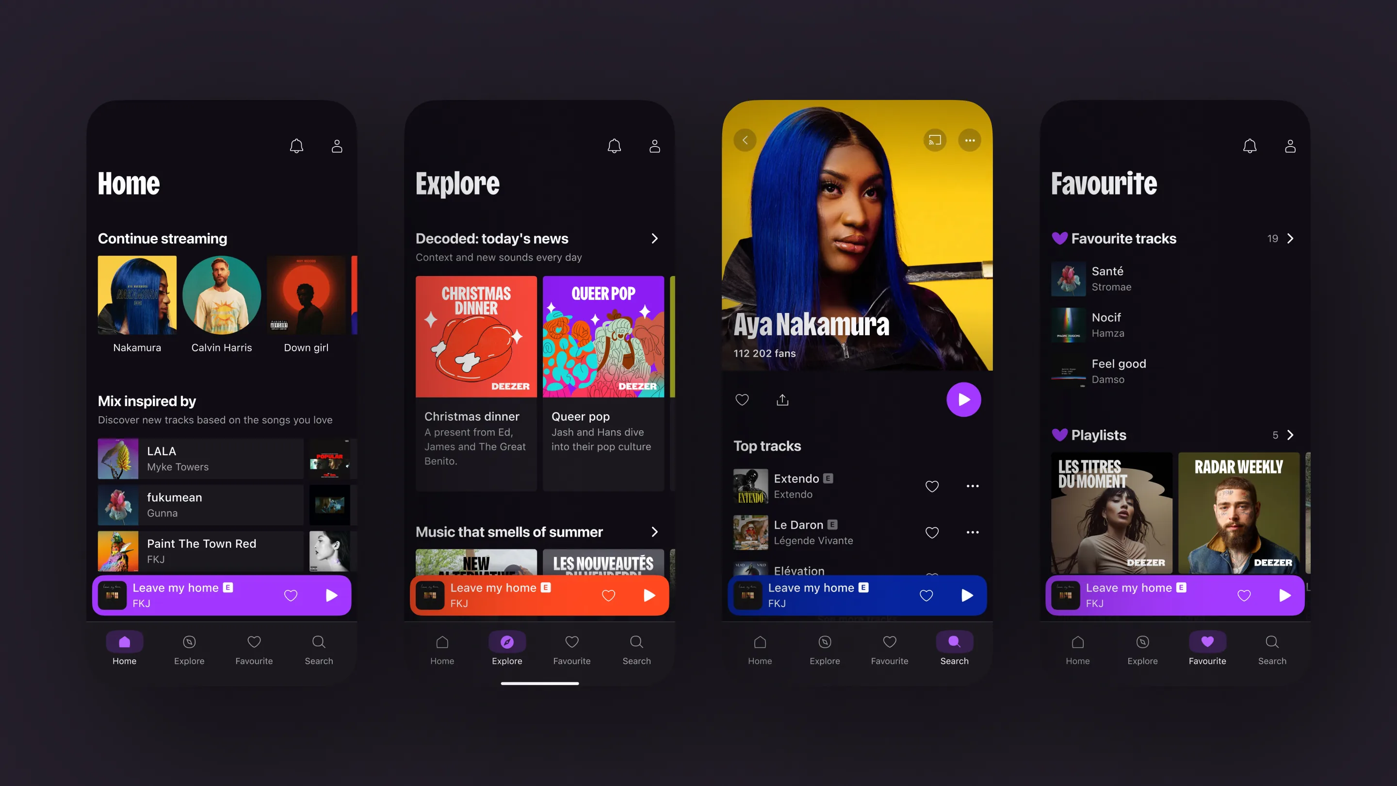 Deezer Revamp showcase