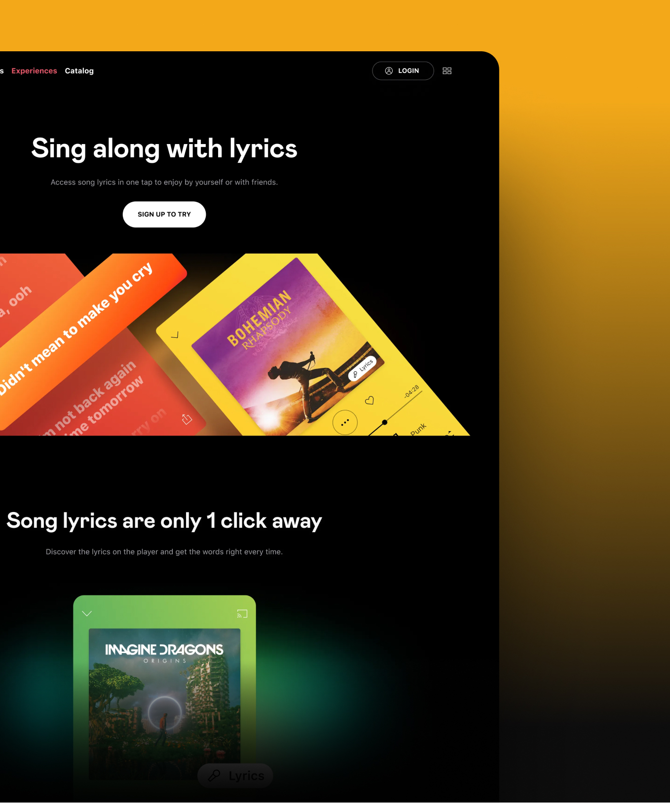 Deezer website — final design detail